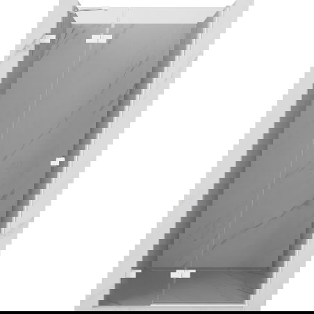 Mexen Lunar врати за душ кабина, отварящи се наляво, 85 см, прозрачни, бели - 834-085-000-20-00-L