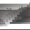 Mexen Kioto самостоятелна душ преграда 110 x 200 cm, черна рамка 8 мм, розово злато - 800-110-002-60-70