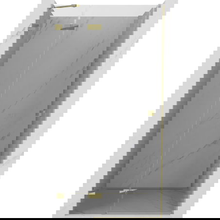 Mexen Lunar ляво отварящи се врати за душ 120 см, прозрачни, златни - 834-120-000-50-00-L