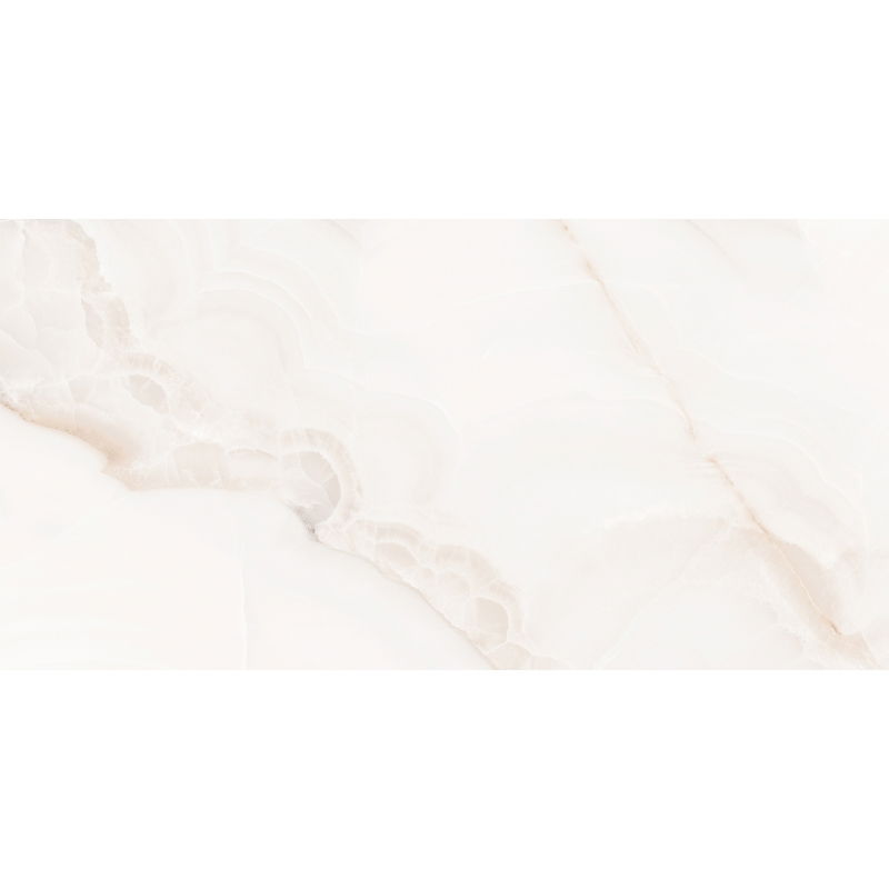 Mexen Onyx White полиран керамичен гранит ректифициран G1, подово-стенна плочка 120 x 60 см, блясък - TL106-120-060-01