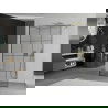 Mexen Kioto свободно стояща душа 120 x 200 см, черен модел 8 мм, злато - 800-120-002-50-77