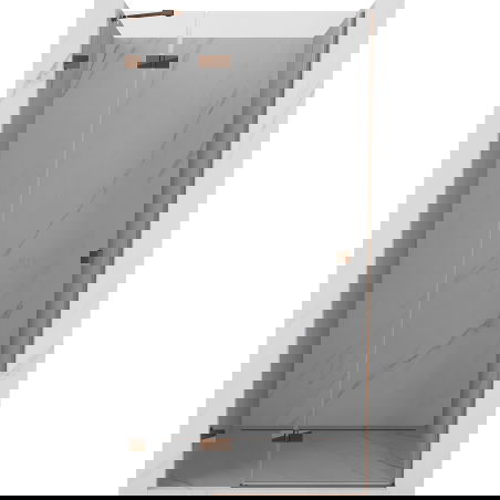 Mexen Lunar душ врата с ляво отваряне 100 см, прозрачни, розово злато - 834-100-000-60-00-L