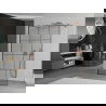 Mexen Kioto свободностояща душа стена 120 x 200 см, черен модел 8 мм, розово злато - 800-120-002-60-77