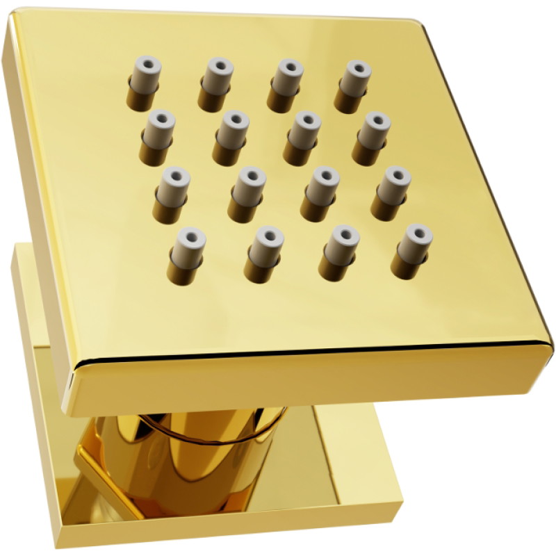 Mexen Cube странична външна дюза, златна - 79360-50