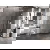 Mexen Lunar L преграда за душ Walk-in дясна 50 x 200 cm, прозрачна 8 mm, бяла - 830L-050-000-20-00-P