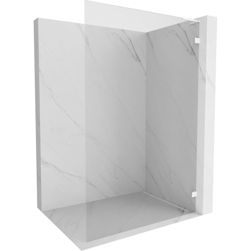 Mexen Lunar L душ параван Walk-in дясно 60 x 200 см, прозрачна 8 мм, бяла - 830L-060-000-20-00-P
