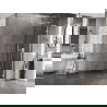 Mexen Lunar L душ параван Walk-in дясно 60 x 200 см, прозрачна 8 мм, бяла - 830L-060-000-20-00-P