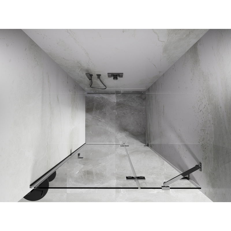 Mexen Lunar плъзгаща врата за душ, дясна 85 см, прозрачна, хром - 834-085-000-01-00-P