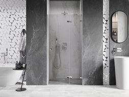 Mexen Lunar окачени врати за душ кабина, десни 120 см, прозрачни, хром - 834-120-000-01-00-P