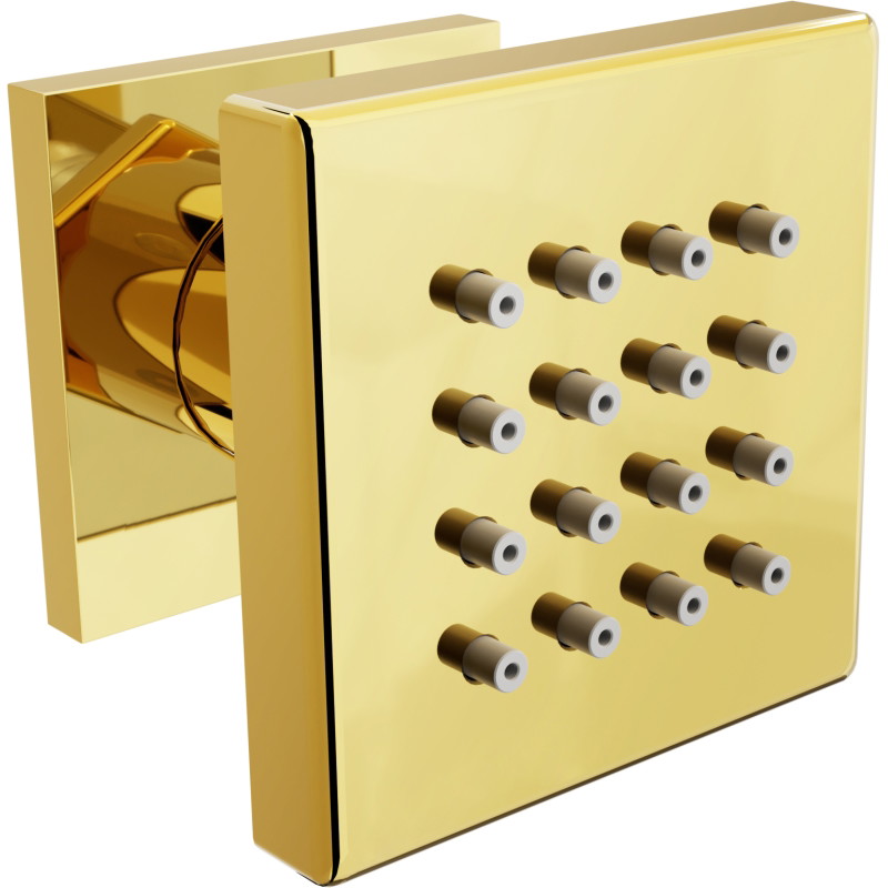 Mexen Cube странична външна дюза, златна - 79360-50