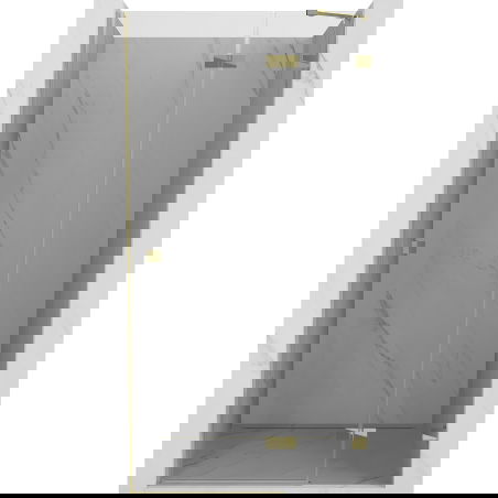 Mexen Lunar навесна дясна душ врата 115 см, прозрачна, златна - 834-115-000-50-00-P