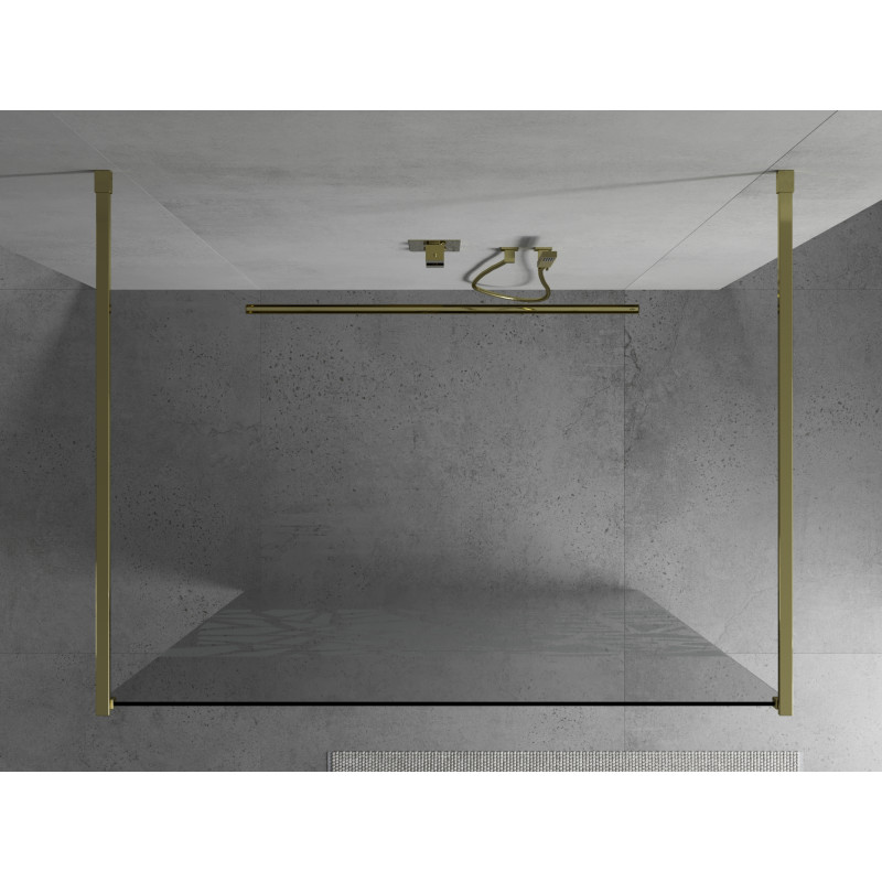 Mexen Kioto самостоятелна душ кабина 130 x 200 см, бял модел 8 мм, златно