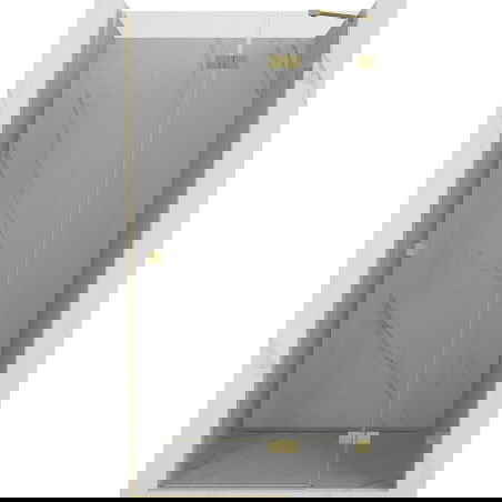 Mexen Lunar врати за душ кабина, отварящи се надясно, 75 см, прозрачни, матирано златни - 834-075-000-55-00-P