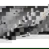 Mexen Lunar сгъваема душ врата дясна 115 см, прозрачна, gun metal - 834-115-000-95-00-P