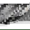 Mexen Lunar сгъваема душ врата дясна 115 см, прозрачна, gun metal - 834-115-000-95-00-P