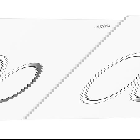 Mexen Tex 01 бутон за промиване, лъскаво бял - 6101-01