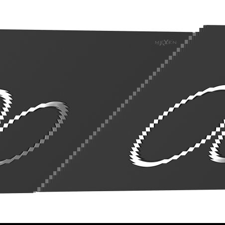 Mexen Tex 01 бутон за изплакване, черен матов - 6101-02