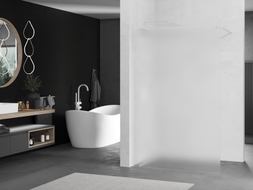 Mexen Kioto душ-преграда Walk-in 120 x 200 см, матирано 8 мм, бяло - 800-120-101-20-30