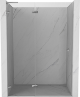 Mexen Lunar L лява душ врата 140 см, прозрачна, хром - 834L-140-000-01-00-L