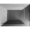 Mexen Kioto душ параван Walk-in 110 x 200 cm, графит 8 mm, бял - 800-110-101-20-40