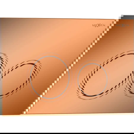 Mexen Tex 01 бутон за промиване, розово злато лъскав - 6101-09