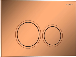 Mexen Tex 01 бутон за промиване, розово злато лъскав - 6101-09
