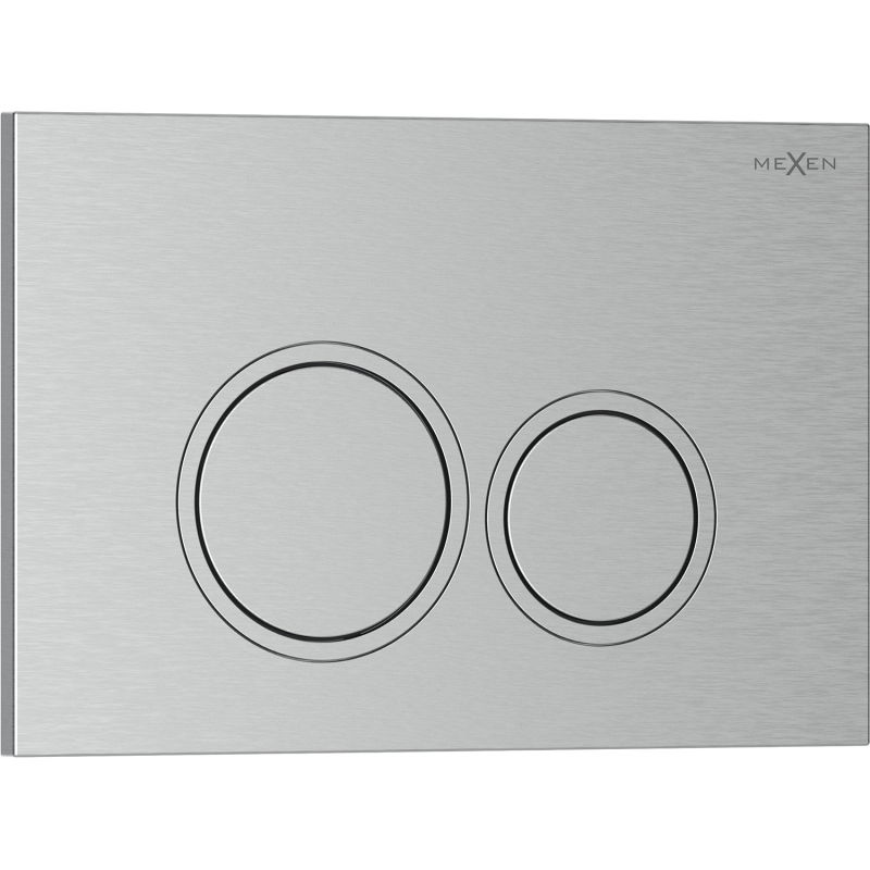 Mexen Tex 01 бутон за промиване, четкан никел - 6101-10