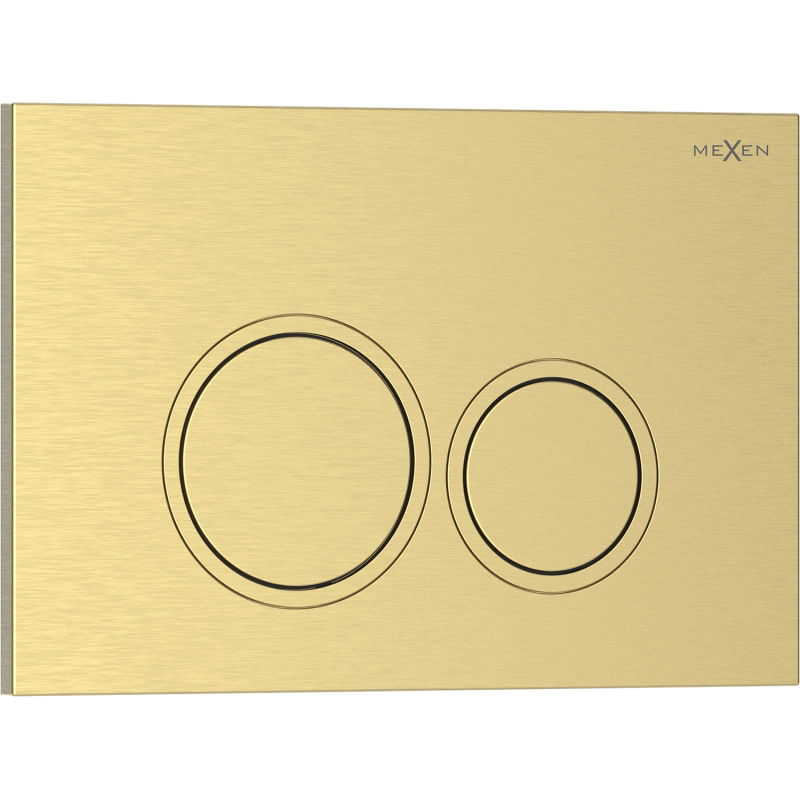 Mexen Tex 01 златен четкан бутон за промиване - 6101-11