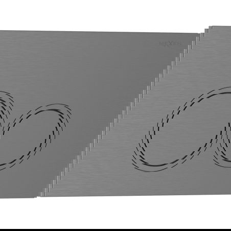 Mexen Tex 01 бутон за промиване, четкан сив графит - 6101-12