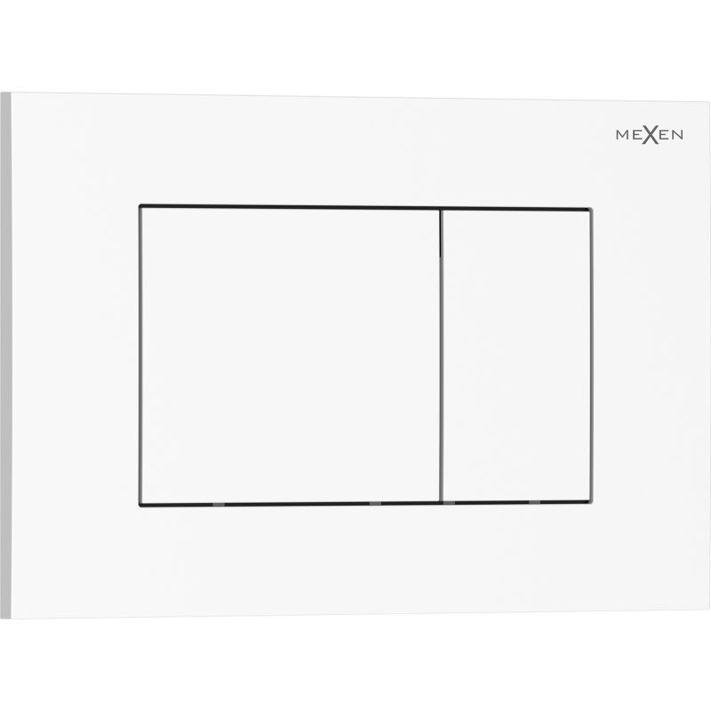 Mexen Tex 02 бутон за промиване, бял гланц - 6102-01