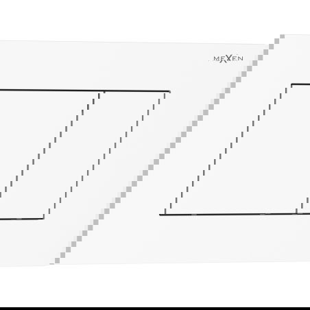 Mexen Tex 02 бутон за промиване, бял гланц - 6102-01
