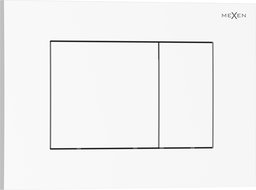 Mexen Tex 02 бутон за промиване, бял гланц - 6102-01