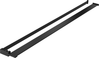 Mexen рафт за душ кабина с релинг за кърпи, черен - 800-02-70