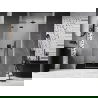 Mexen Lunar L лява отваряема душ врата 80 см, прозрачна, покритие gun gray - 834L-080-000-66-00-L