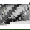 Mexen Lunar L лява отваряема душ врата 80 см, прозрачна, покритие gun gray - 834L-080-000-66-00-L
