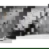 Mexen Lunar L лява отваряема душ врата 80 см, прозрачна, покритие gun gray - 834L-080-000-66-00-L