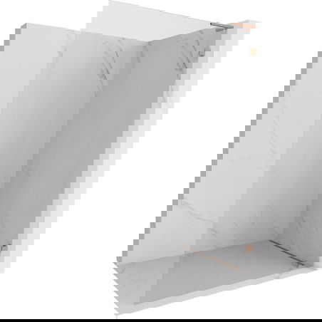 Mexen Lunar L душ екран Walk-in десен 60 x 200 cm, прозрачен 8 мм, четкана мед - 830L-060-000-65-00-P