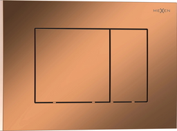 Mexen Tex 02 бутон за промиване, розово злато блестящо - 6102-09