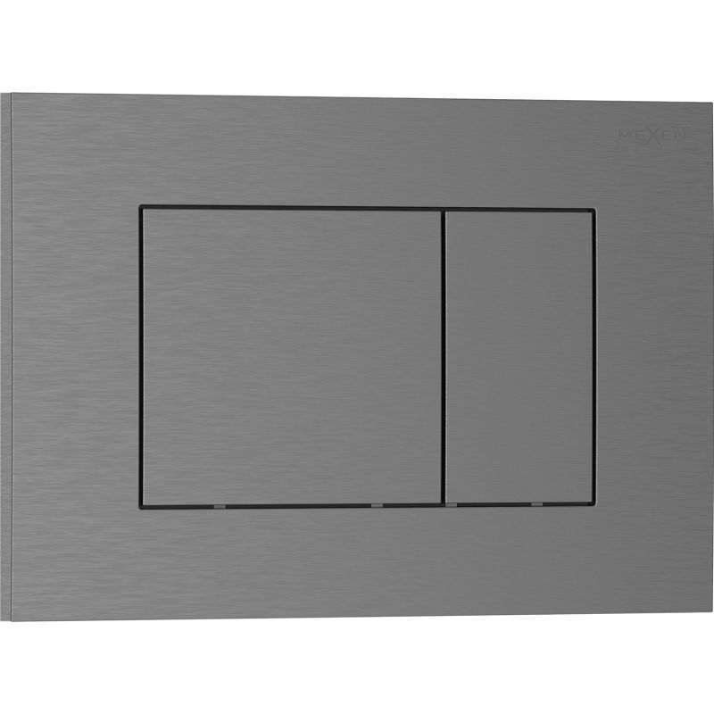 Mexen Tex 02 бутон за промиване, матирано сиво - 6102-12