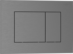 Mexen Tex 02 бутон за промиване, матирано сиво - 6102-12