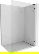 Mexen Lunar L душ стена Walk-in дясна 70 x 200 см, прозрачно 8 мм, черна - 830L-070-000-70-00-P