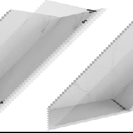 Mexen Lunar L Стена за душ Walk-in дясна 80 x 200 cm, прозрачна 8 mm, черна - 830L-080-000-70-00-P