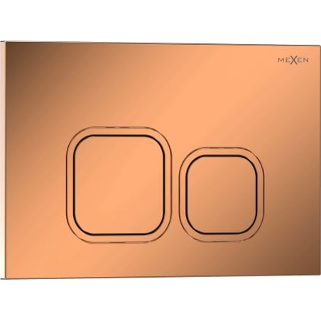 Mexen Tex 03 бутон за промиване, блестящо розово злато - 6103-09