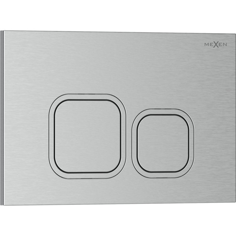 Mexen Tex 03 бутон за промиване, четен никел - 6103-10