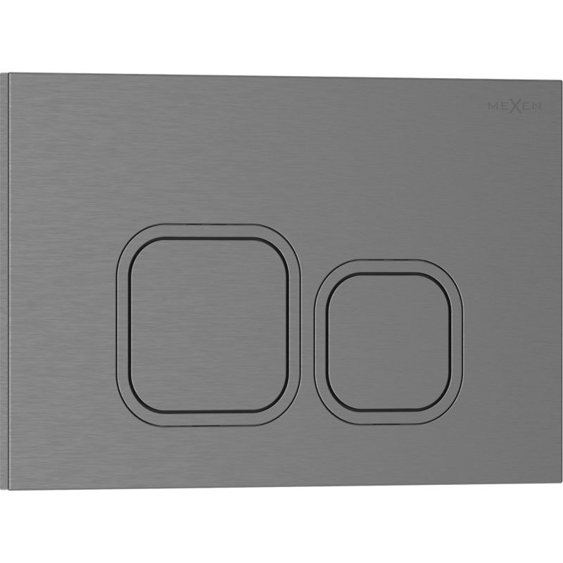 Mexen Tex 03 бутон за изплакване, четкано сивокафяво - 6103-12