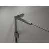 Mexen Lunar L дясна душ-преграда Walk-in 90 x 200 см, прозрачно 8 мм, gun metal - 830L-090-000-95-00-P