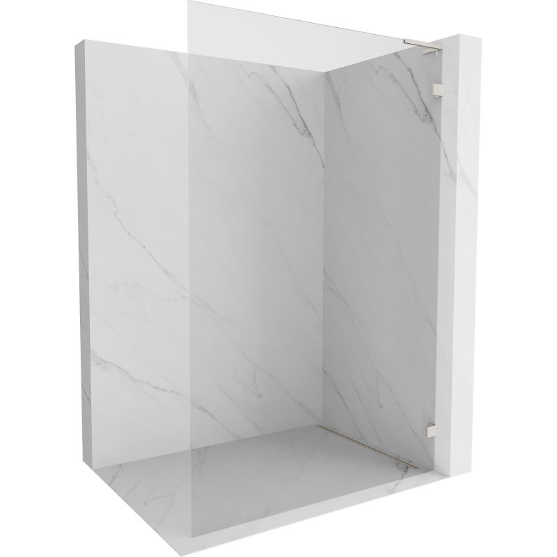 Mexen Lunar L Wик панел за душ тип Walk-in дясна 60 x 200 cm, прозрачен 8 mm, матиран никел - 830L-060-000-97-00-P