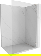 Mexen Lunar L Wик панел за душ тип Walk-in дясна 60 x 200 cm, прозрачен 8 mm, матиран никел - 830L-060-000-97-00-P