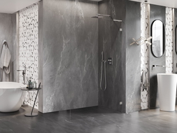 Mexen Lunar L душ параван Walk-in дясна 60 x 200 см, прозрачен 8 мм, четкан никел - 830L-060-000-97-00-P