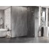 Mexen Lunar L душ екран Walk-in десен 90 x 200 cm, прозрачен 8 mm, матиран никел - 830L-090-000-97-00-P